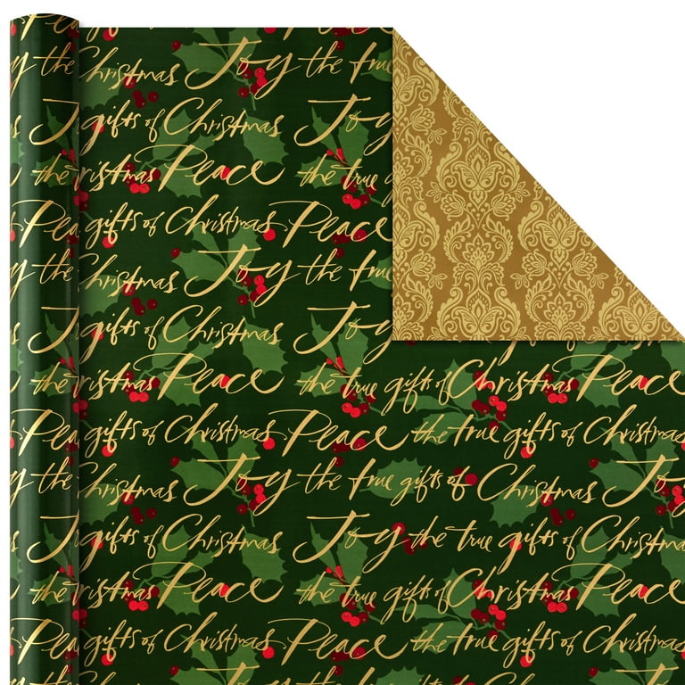 Lowest Price: Hallmark Reversible Christmas Wrapping Paper