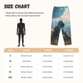 thumbnail image 4 of Lsque Astronaut Contemplating Planet Print Women's Pajama Pants, Lounge Pant - Comfortable Home Wear,Elastic Waistband, Stylish Design-X-Large, 4 of 9