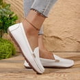 thumbnail image 6 of Xiaoxatg Women's Casual Shoes Mom Shoes Foot Stirrup Solid Color Flat Bottom Comfort for Everyday Use 8.5 White, 6 of 9