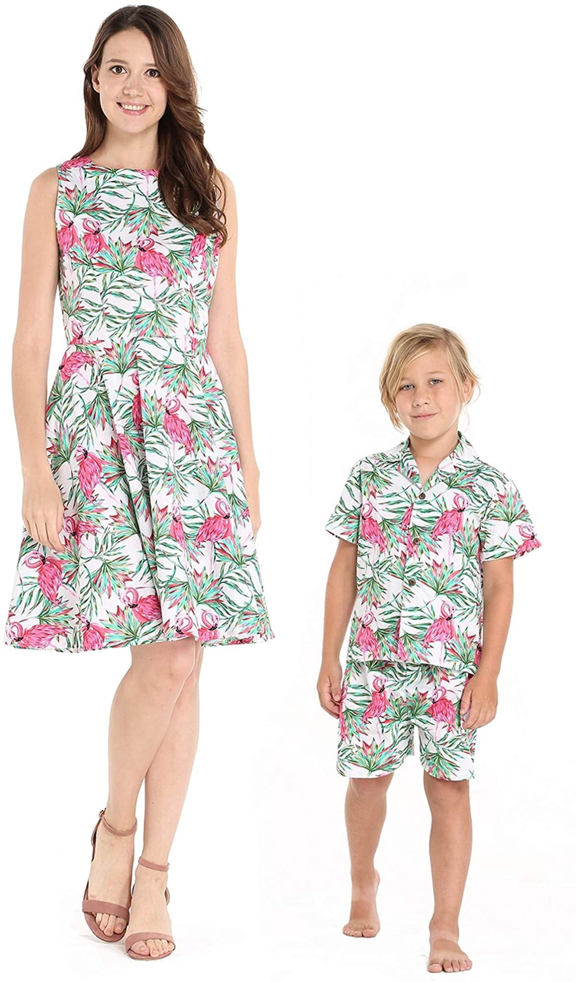 Matching Mother Son Hawaiian Luau 