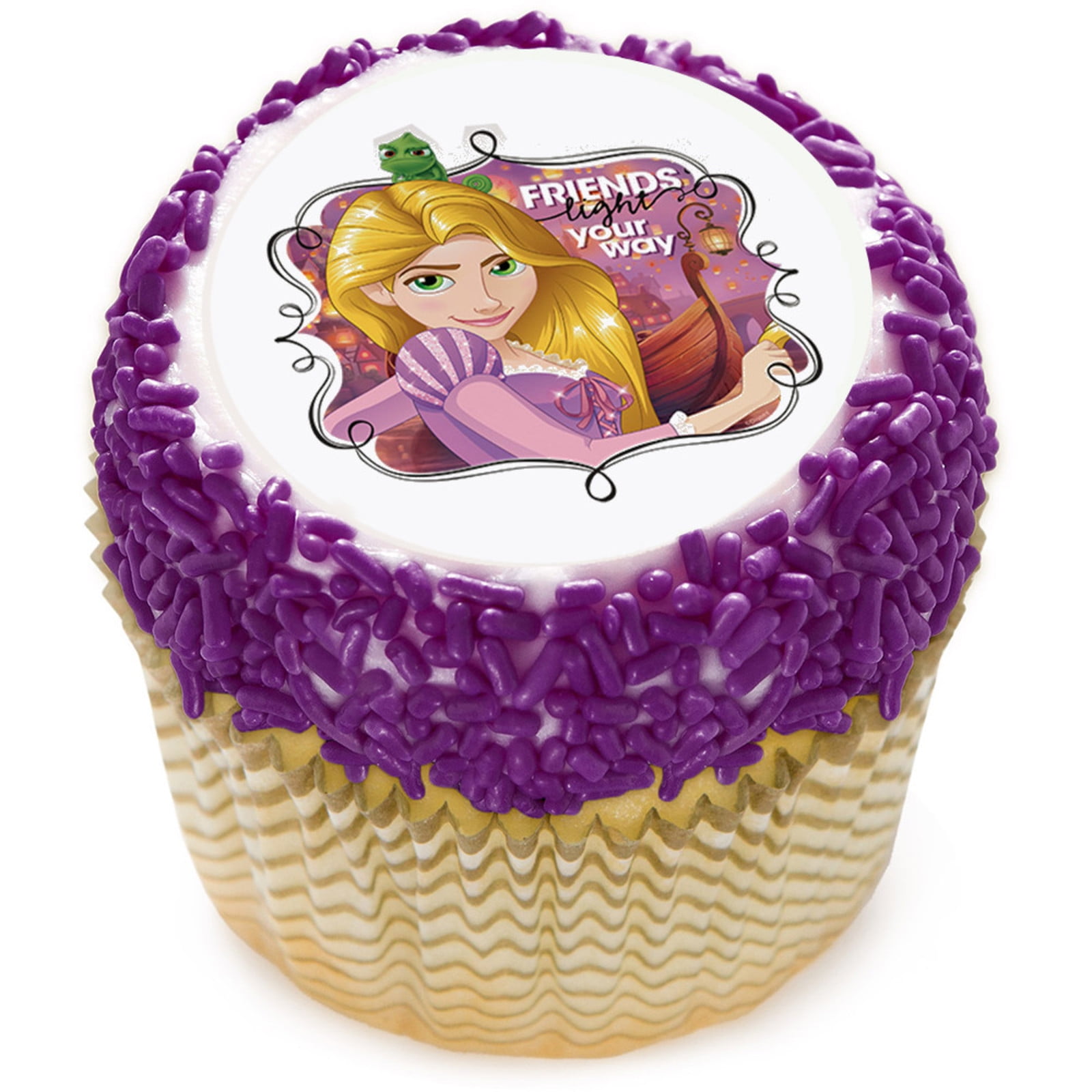 Tangled Rapunzel 2" Edible Cupcake Topper (12 Images)