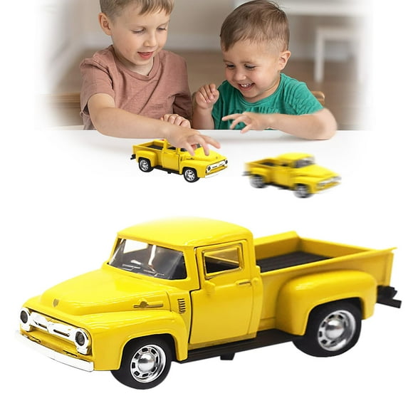 Camión de juguete AGSIXZLAN Little Yellow 1:32 para niños de 3 a 12 años