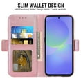 thumbnail image 5 of Asuwish Compatible with Samsung Galaxy A36 5G Wallet Phone Case and Tempered Glass Screen Protector Flip Credit Card Holder Stand Mandala Flower Cell Cover for A 36 36A LTE SM-A366U Women Pink, 5 of 8
