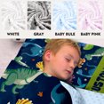 thumbnail image 4 of AOLOA Personalized Toddler Nap Mat for Daycare, Custom Name Kids Sleeping Bag with Pillow and Blanket for Preschool Kindergarten, Dark Blue Dinosaur Design Nap Mats Easy Carry, 4 of 8