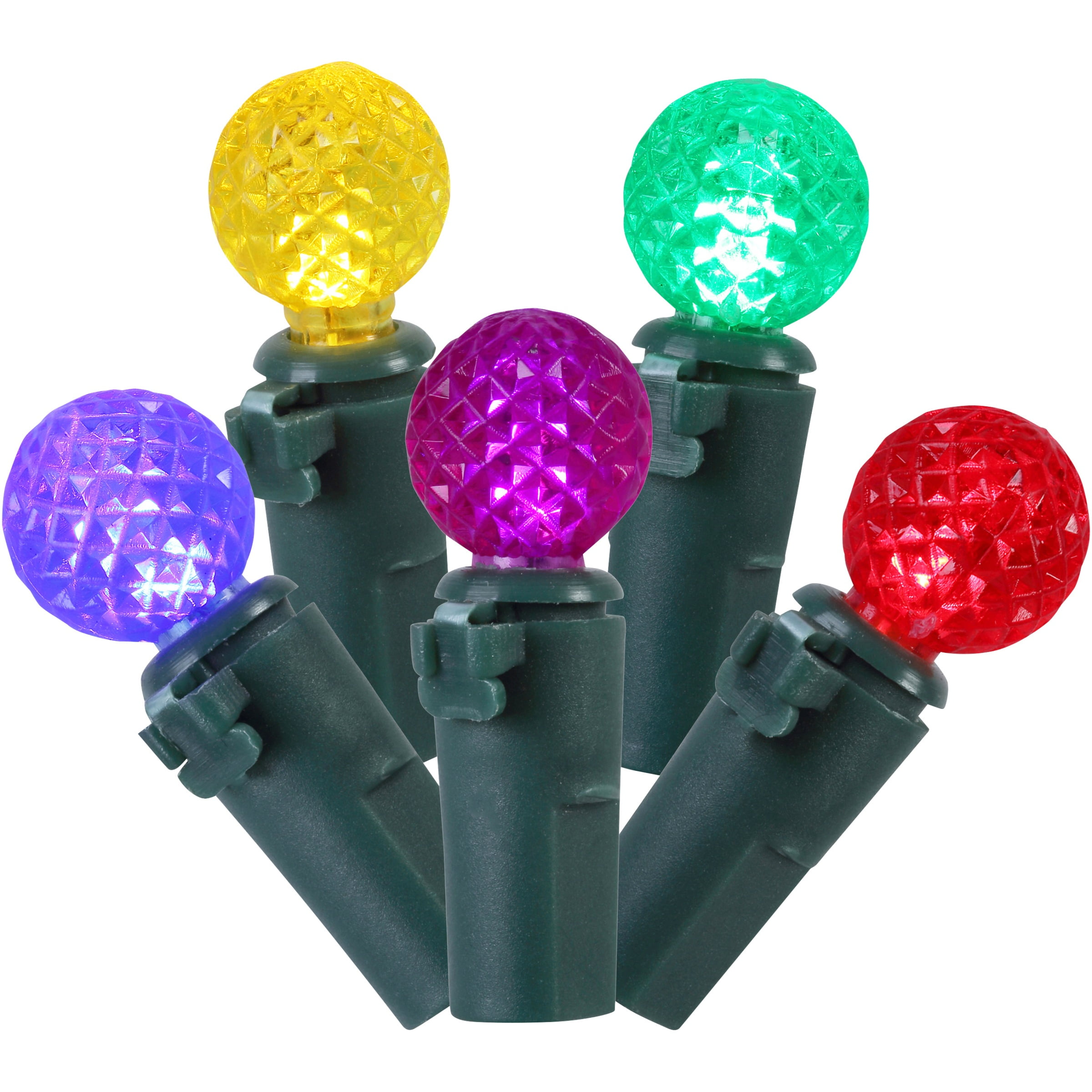 Holiday Time Multicolor LED String Lights Holiday Lightings, 0.39" (50