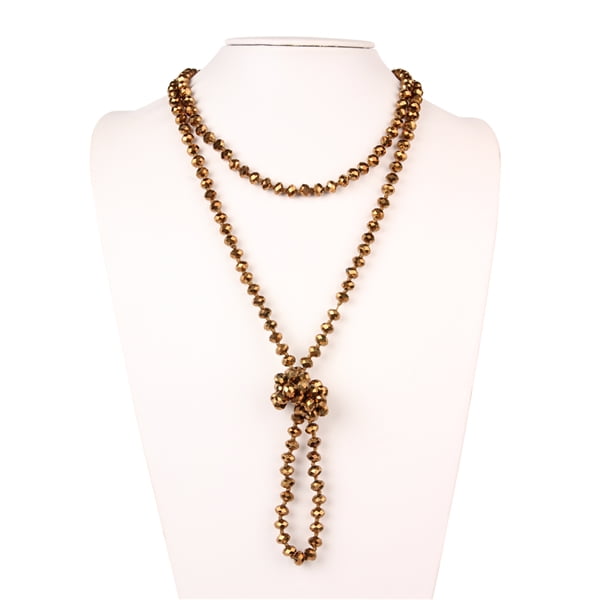 $39.99 –– MSRP GOLD CHAIN & BEAD COCKTAIL NECKLACE STATEMENT COSTUME JEWELRY 