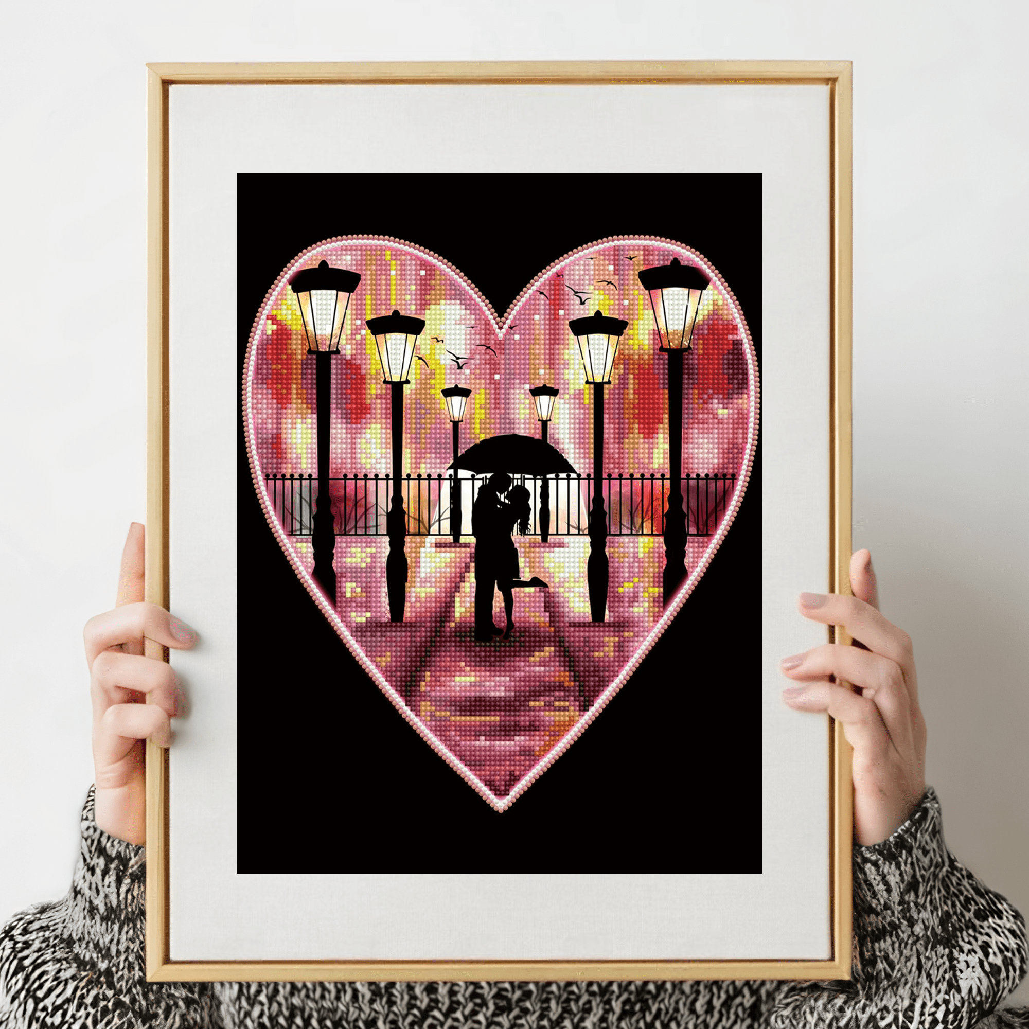 Diamond Dotz In Love Heart Diamond Painting Kit - 15.8" x 11.8"