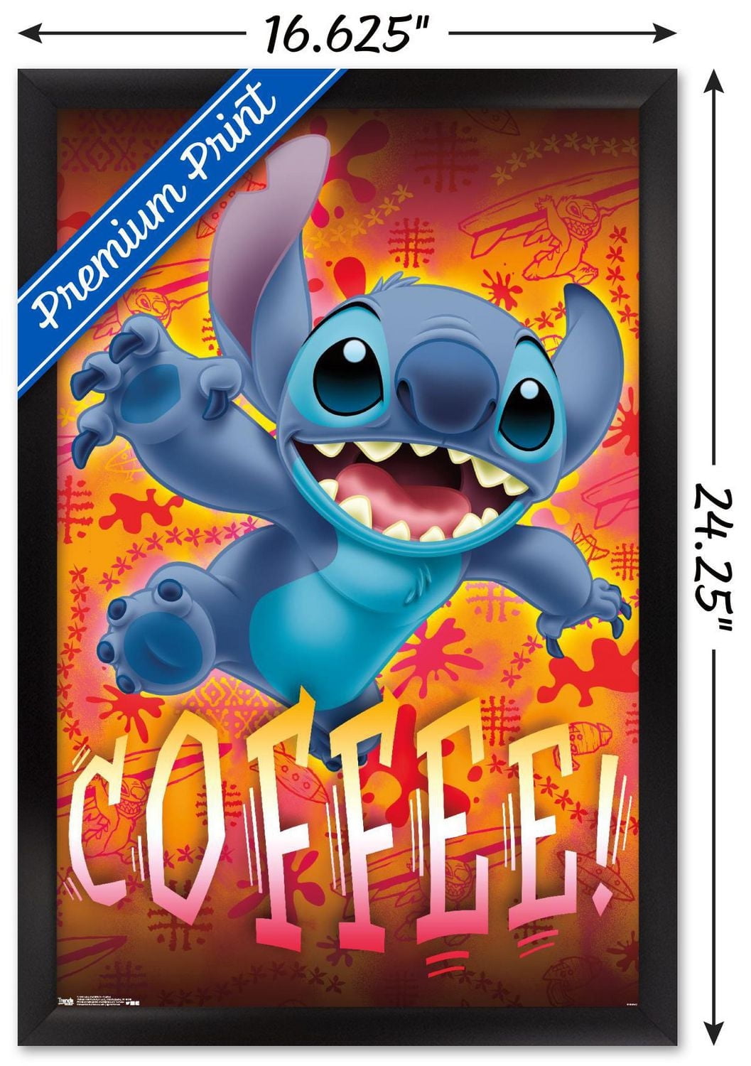 Disney Lilo and Stitch - Coffee Wall Poster