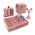 thumbnail image 5 of High End Pink Velvet Jewelry Display Props Ring Earrings Holder Necklace Bracelet Tray Organizer Jewelry Store Window Display, 5 of 6
