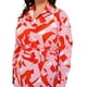thumbnail image 4 of Vestido sublimado Roman Fashion 4307 naranja mosaico Talla extra 38, 4 of 6