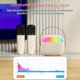 thumbnail image 4 of Graflsoa Haut-Parleur Bluetooth Portable avec Double Microphones, Éclairage d'Ambiance RGB, et Mode Réverbération pour Karaoké Extérieur - Modèle K30 en Blanc, 4 of 6