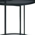 thumbnail image 3 of Pemberly Row Industrial 24 " Metal 2 Pc Nesting Table in Black, 3 of 9