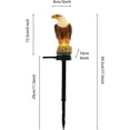 thumbnail image 5 of Estatuilla de águila, luz Solar de estaca para jardín, luces solares de águila, luz brillante decorativa para exteriores, estatua de águila para decoración de jardín, 5 of 5