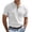White, variant on IWRICH Men's Quarter Zip Plus Size White Polo Shirts Short Sleeve Ribbed Knit T Shirts Fashion Casual Slim Fit Shirts White XL