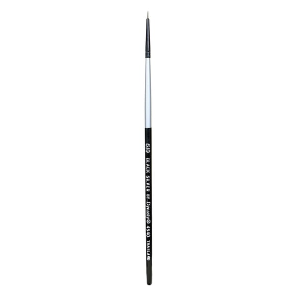 Black Silver liner, short handle, 5/0 (pack of 6)