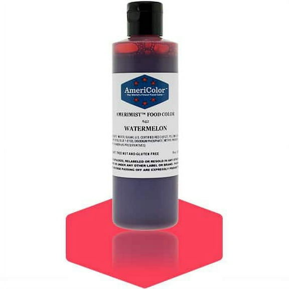 AmeriColor AmeriMist Watermelon, 9 Ounce, Airbrush Food Color
