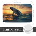 thumbnail image 2 of Rateoe Sunset Ocean Whale Pattern Flannel Door Mat Indoor Outdoor Entrance, Waterproof All-Weather Doormat,Fade Resistant, Low Profile Entryway Mat 16x24in, 2 of 7
