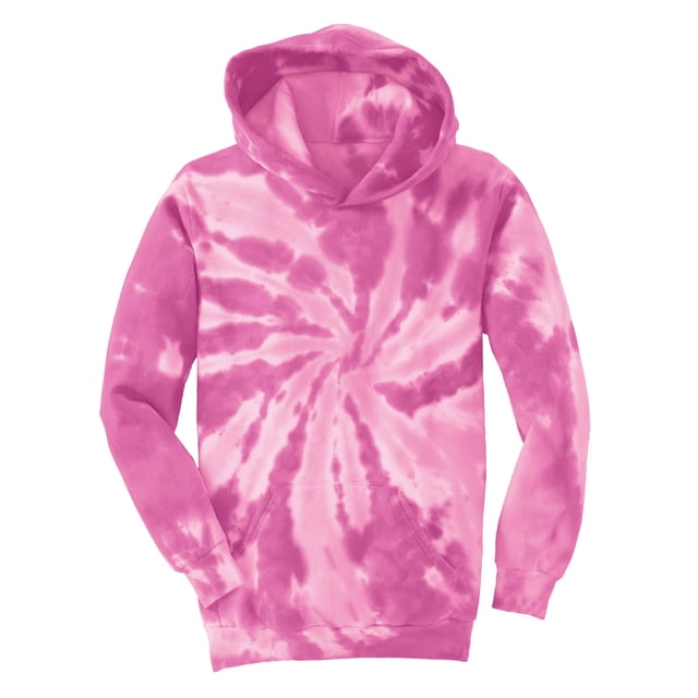 Gravity Threads Youth Tie-Dye Pullover Hoodie - Pink - Small