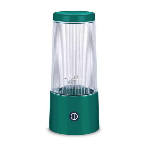 Inteprter Licuadora de plástico portátil con carga USB, rebanadora de acero inoxidable, 3,7 V, 350ML, exprimidor de cantina para el hogar, máquina Electrodomésticos Verde Inteprter HA064184-01