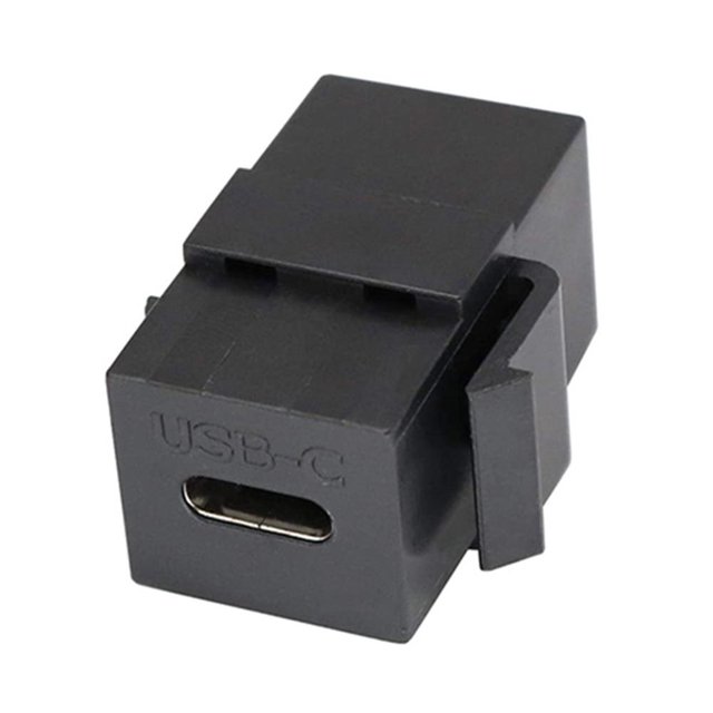 USB 3.1 1 tipo C Keystone a Jack acoplador inserta puerto de enchufe negro FLhrweasw Nuevo