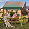 thumbnail image 3 of 6.5' x 6.5' Waterproof Right-Angle Folding Tent, Outdoor Pop-Up Canopy Shelter with Carry Bag, 210D Oxford Fabric & Steel Frame, UV Protection for Camping, Tailgating, Parties, 3 of 7