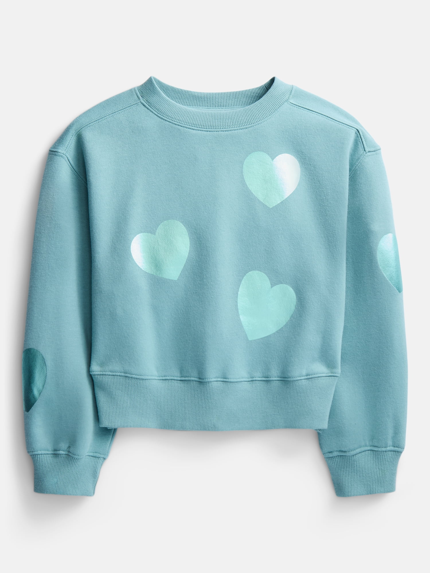 Wonder Nation Girls Fleece Sweatshirt and Jogger Sweatpant, 2 Piece Set, Sizes 4-18 & Plus