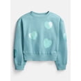 thumbnail image 2 of Wonder Nation Girls Fleece Sweatshirt and Joggers Set, 2 Piece, Sizes 4-18 & Plus, 2 of 5