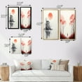 thumbnail image 4 of Designart "Minimal Serenity Moonlit Wanderings" Abstract Landscape Framed Wall Art Set Of 2 - Modern Pink Gallery Wall Frame Set For Home Decor, 4 of 6