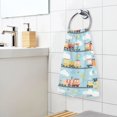 thumbnail image 3 of Yayeee 100% Cotton Hand Towels for Bathroom 16" x 28" Soft Absorbent Kitchen Towel, Cartoon Train Pattern, 3 of 7