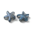 thumbnail image 2 of 90pcs Handmade Lampwork Beads AB color Starfish Dodger Blue 13x14x5mm Hole: 1mm, 2 of 2