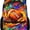 B, variant on Graffiti Pop Art Backpack - 17" Large Capacity Bookbag with Padded Straps, Water-Resistant Daypack for School, Daily Commute, Travel, Hiking & Outdoor Recreation