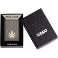 thumbnail image 5 of Zippo Leaf Lighters Black Ice Laser Two Tone Black Ice, 5 of 5