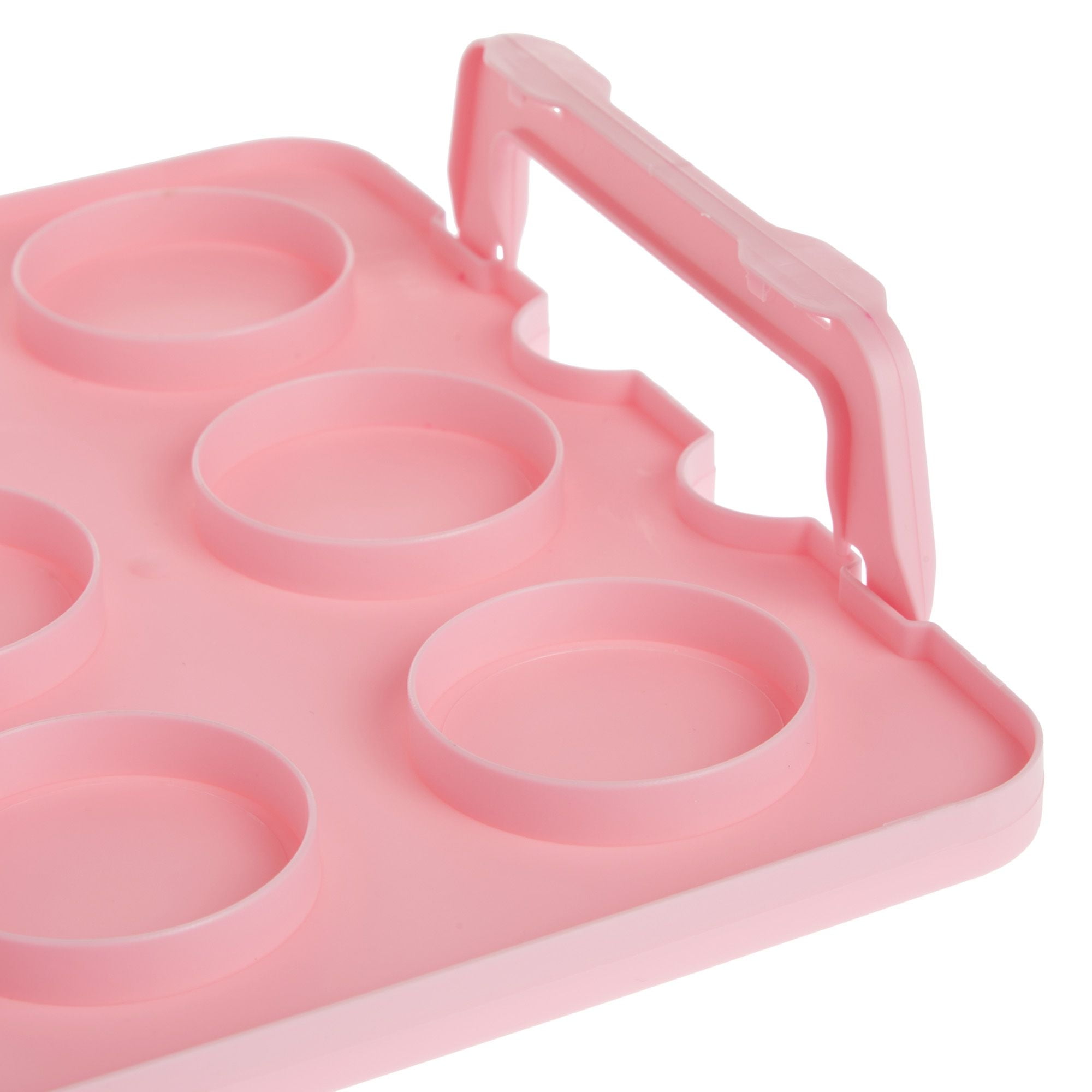 Juvale 3-Tier Cupcake Carrier - Airtight Plastic Container for Baking - Stackable Cupcake Containers & Removable Trays - Portable Cake Transport Holder - Holds 36, Pink, 13.5"x10.25"x10.75"
