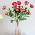 thumbnail image 5 of Artificial Ranunculus Flowers with Real Touch Stem Spray for Home Garden Decoration (White), 5 of 5