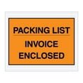 Orange "Packing List/Invoice Enclosed" Envelopes 4 1/2" X 5 1/2" (1000 Case)