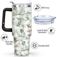 thumbnail image 3 of Tropical Plant Pattern 40 OZ Tumbler Cup with Lid and Straw for Water Iced Tea Coffee Smoothie and More, 3 of 5