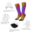 thumbnail image 3 of Naloa Colorful Glitter Thigh High Socks Extra Long Stretchy Sock Women Over Knee High Opaque Stocking Daily Wear, 3 of 6