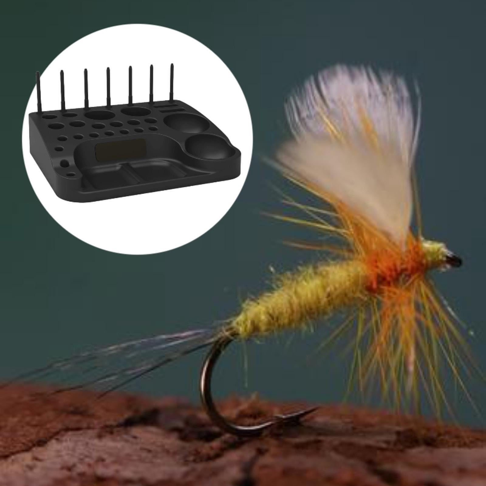 GARENDE Fly Fishing Tool Storage Container Fishing Tackle Box Fly Tying Station