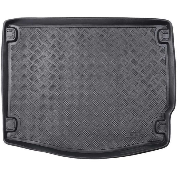Rezaw-Plast Cargo Mat for Ford Focus Hatchback 2012 2013 2014 2015 2016 2017 2018 Trunk Mat PE Waterproof Raised Edges Anti-Slip No Trimming Odorless Custom Fit Black