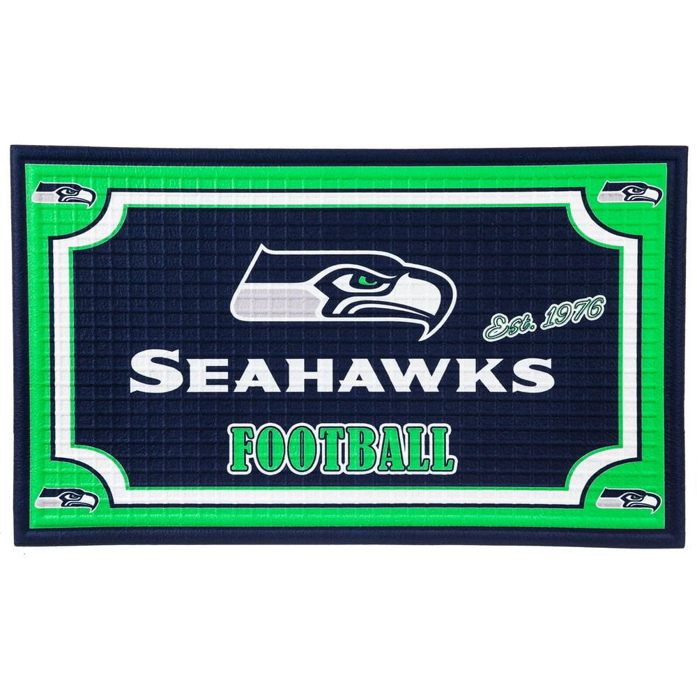 Seattle Seahawks Embossed Door Mat