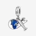 thumbnail image 1 of 925 Sterling Silver Travel Charms for Pandora Bracelets, 1 of 5