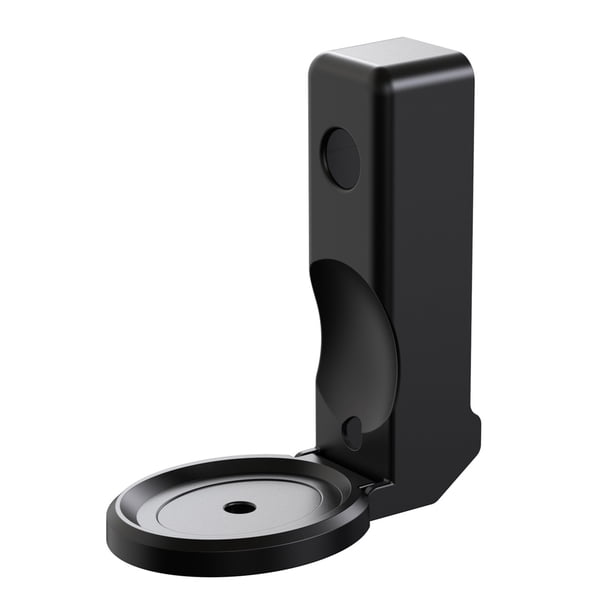 Naiovety Soporte de pared para Fácil instalación No se necesitan tornillos Aspecto elegante ABS Almacenamiento y organización del hogar negro