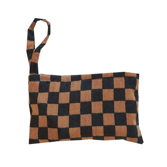 Corduroy Pencil Bag Temperament Student Stationery Toiletry Bag Cosmetic Bag Cosmetic Case Makeup Organizer Makeup Bag B