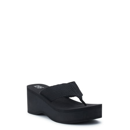 

No Boundaries Women s Wedge Thong Sandals