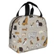thumbnail image 2 of Fotbe Dog Animal Bolsa Térmica con Estampado y Forro de Aluminio Grueso Bolsa de Almuerzo con Bolsillo Frontal para Hombres y Mujeres, Ideal para Trabajo, Escuela, 2 of 8