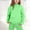 Light Green, variant on Kids Sweatsuit Set 2 Piece Sweatshirt and Sweatpants Joggers Set Solid Long Sleeve Pullover Hoodie Spring Fall Outfits Set Green Sweatsuit Girls' Clothing Sets 4-5 Years