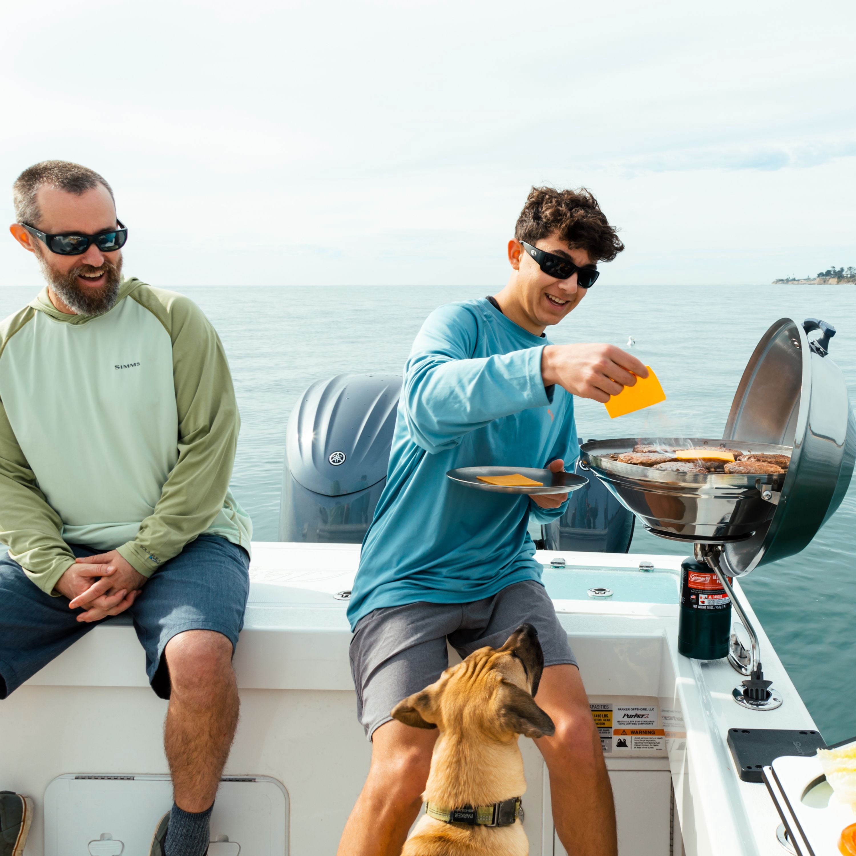 Magma A10-215 Marine Kettle Gas Grill | Party Size | Stainless Steel Portable Boat BBQ | Propane Grill for Marine, Pontoon & RV Use
