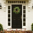thumbnail image 6 of Summer Flower Wreath for Front Door, Colorful Wildflower Wreath with Green Leaves, Artificial Tropical Wreaths for Porch Wall Window Decor, Farmhouse Floral Wreath for Home Decorations，16 Inch, 6 of 6