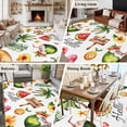 thumbnail image 5 of Non-Slip Rug Pad Rugs Summer Beach Coconut Tree Rectangle Area Rugs 9x12Ft Soft Carpet Pads for Living Room Kids Room, Flower Green Tropical Leaves, 5 of 9