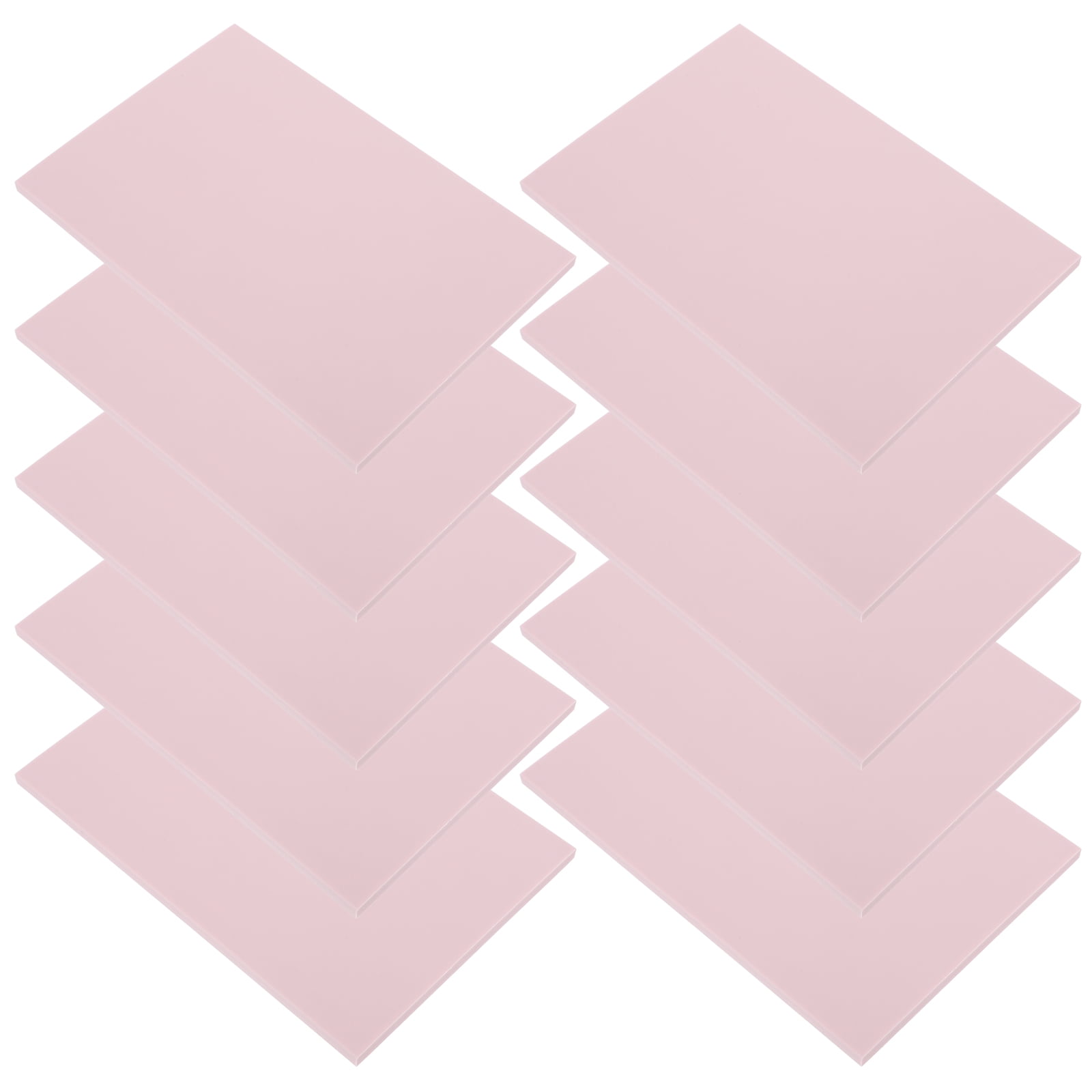 Masteelf  10 Pcs Rubber Carving Blocks Professional Ink Pads for Stamping Kids Letter Stamps Clay Pink
